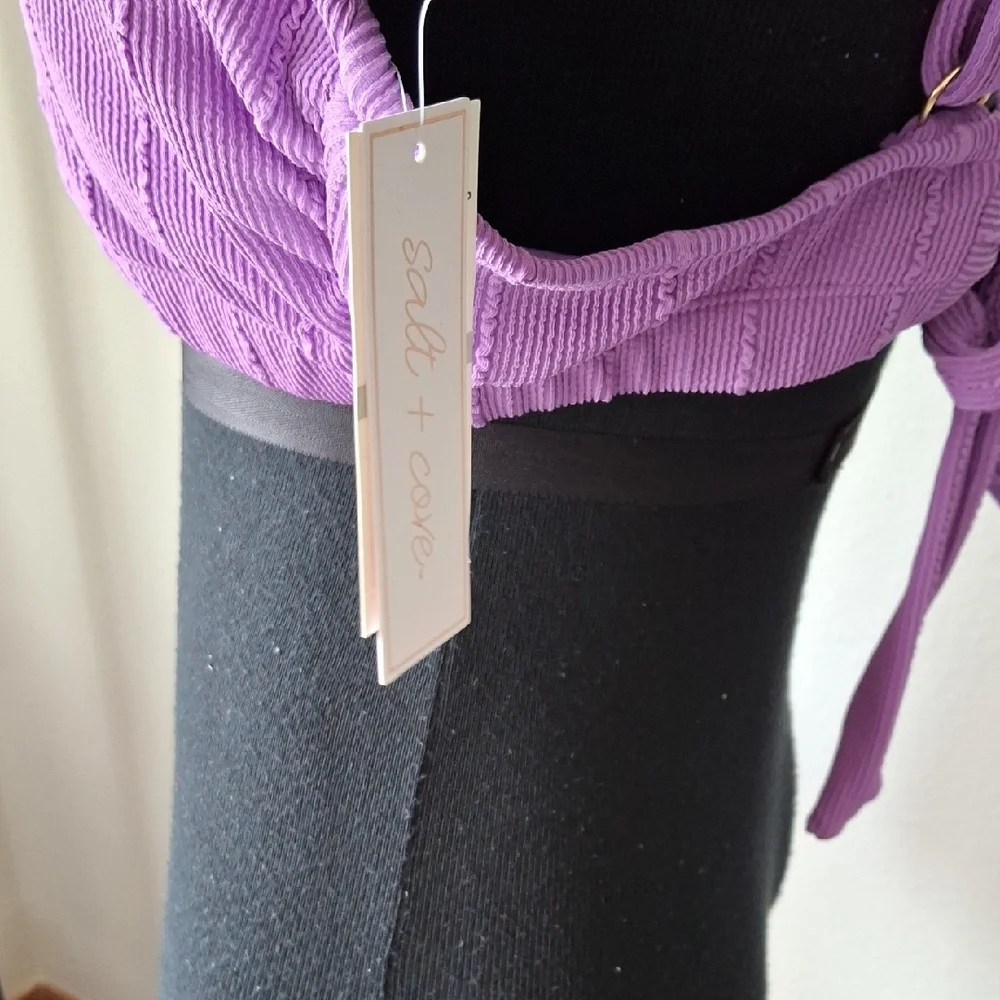 Salt + Cove Purple Bikini Top - Picture 4 of 8